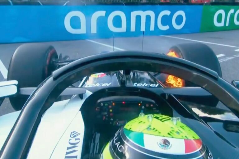 Franco Colapinto golpeó el muro y Checo Pérez sufrió un incendio en Mónaco: los dos incidentes de la segunda práctica