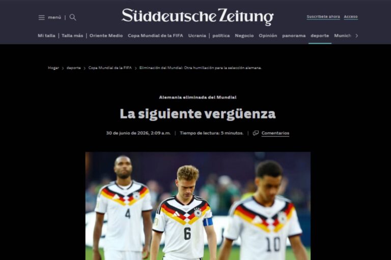 Mundial 2026: los diarios de Alemania reaccionaron a la eliminación de su seleccionado ante Paraguay