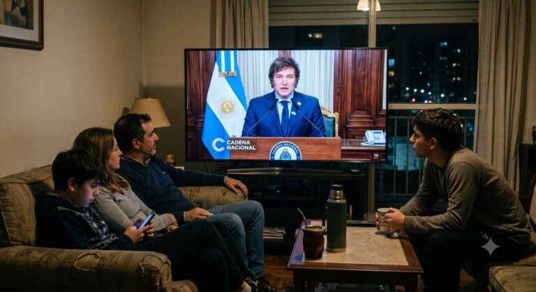 El Impacto de la Cadena Nacional de Milei: Rating Sorprendente y Desvío Hacia el Entretenimiento