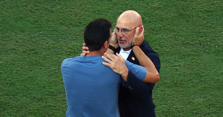 El técnico de España Luis De la Fuente confesó qué le dijo a Scaloni tras ganarle la final del Mundial