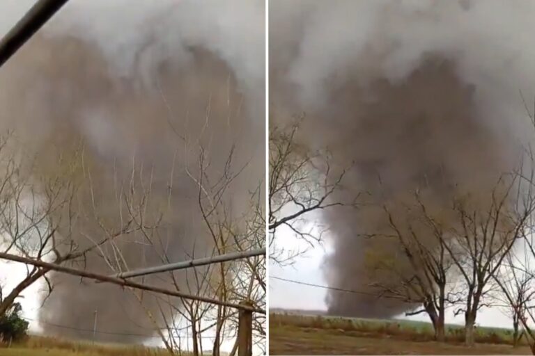 Impactante Tornado Afecta Zona Rural de Santa Fe Sin Heridos Reportados