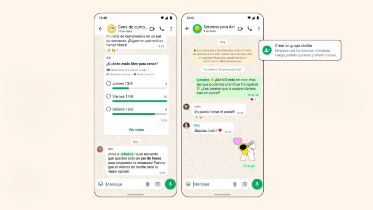 WhatsApp Revoluciona los Chats Grupales con Nuevas Funciones Interactivas